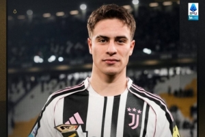 梅开二度！意甲官方：伊尔迪兹当选尤文vs卡利亚里全场最佳球员