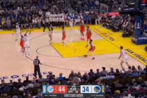 别把赛斯不当……赛斯-库里压哨跳投+接球三分个人连得5分