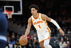 带队起势！杰伦·约翰逊半场9中5拿15分7板3助第二节4中4得11分