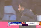 英超半场水晶宫1-0领先曼联